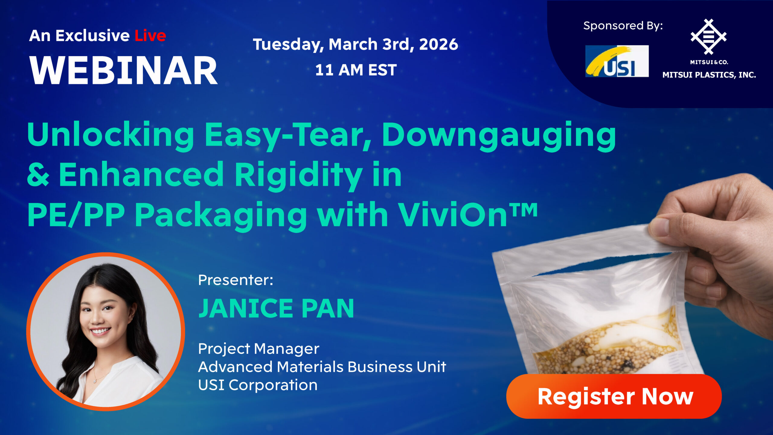 WEBINAR: Unlocking Easy Tear, Downgauging & Enhanced Rigidity in PE/PP Packaging with ViviOn™